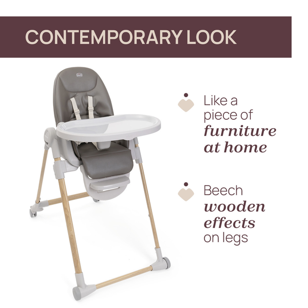 Крісло для годування Chicco Polly Armonia Scandinavian 3 в 1 Бежеве (8058664179022) - зображення 8