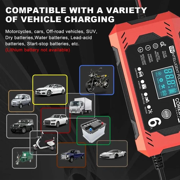 Автомобильное интеллектуальное зарядное устройство Corebox 12V/6А - изображение 7