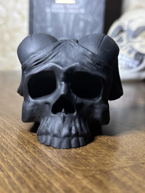 Статуетка Череп Демона FullBlack ABC handmade - изображение 7
