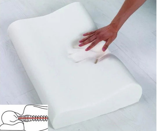 Подушка ортопедическая Memory Pillow с эффектом памяти, анатомическая. - изображение 7