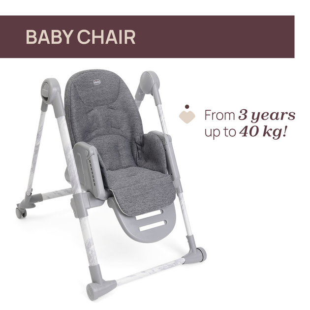 Krzesełko do karmienia Chicco Polly Armonia Carrara 3 w 1 Szare (8058664179015) - obraz 9