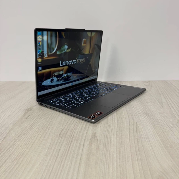 Ультрабук-трансформер Lenovo Yoga 7 14AHP9 / 14" (1920x1200) IPS Touch / AMD Ryzen 5 8640HS (6 (12) ядер по 3.5 - 4.9 GHz) / 8 GB DDR5 / 512 GB SSD NVMe / AMD Radeon 760M Graphics / WebCam б/у - Фото 4 Ультрабук-трансформер Lenovo Yoga 7 14AHP9 / 14" (1920x1200) IPS Touch / AMD Ryzen 5 8640HS (6 (12) ядер по 3.5 - 4.9 GHz) / 8 GB DDR5 / 512 GB SSD NVMe / AMD Radeon 760M Graphics / WebCam б/у - изображение 4