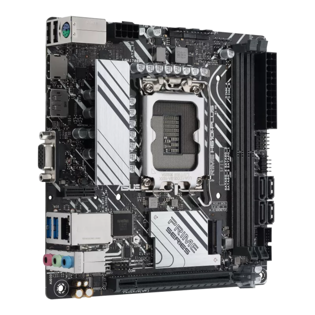 Материнська плата ASUS PRIME H610I-PLUS-CSM, LGA1700, DDR5, HDMI, DisplayPort, VGA, Mini-ITX - зображення 4