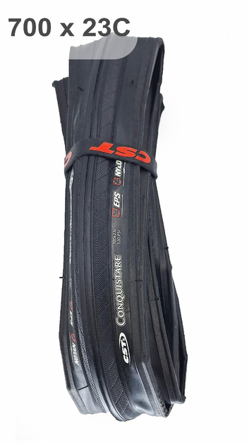 Покришка складна велосипедна CST CONQUISTARE C1761 dual EPS shielding 28" (700x23C) слік корд 60 TPI (G0001326) - изображение 1