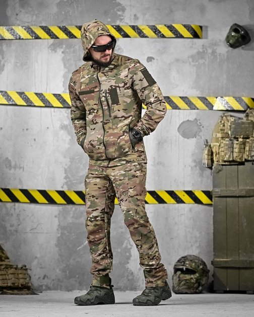 Тактический летний эластичный костюм 3 в 1 ветровка, штаны, футболка Combat Force Multicam S - изображение 2