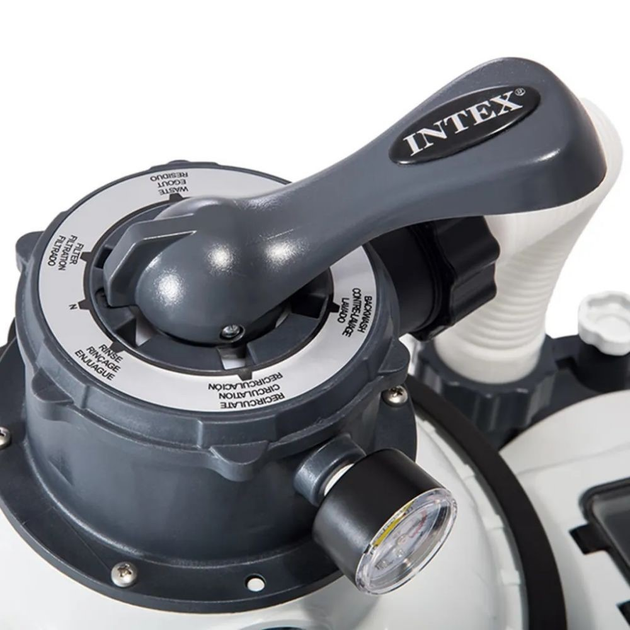 Насос фільтруючий пісочний до басейну Intex 5700 л/год 26644 + 25 кг піску (5903890606466) - зображення 6