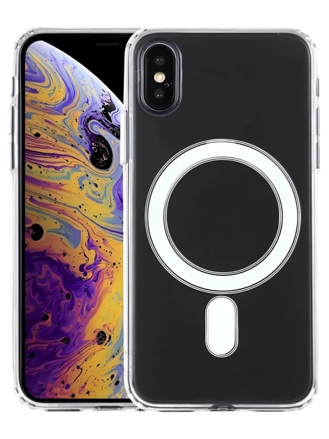 Чохол для Apple iPhone Xs Max, Clear Case Mag-Safe, Прозорий - Фото 1 Чохол для Apple iPhone Xs Max, Clear Case Mag-Safe, Прозорий - изображение 1