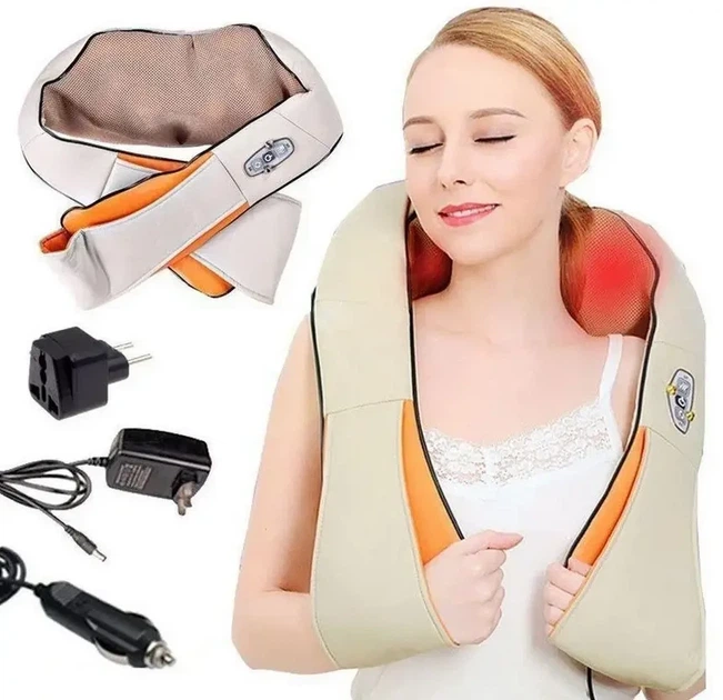 Универсальный массажер Massager of Neck Kneading, Электрический массажер для шеи, плеч, спины и поясницы - изображение 3