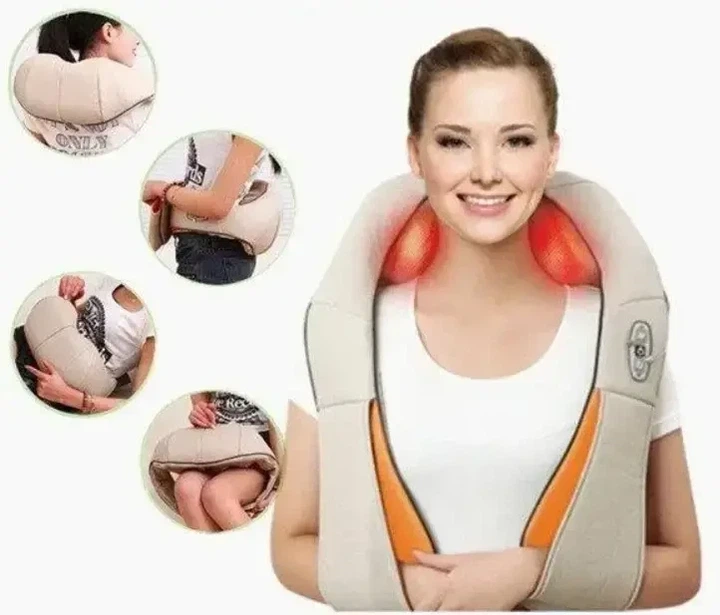 Универсальный массажер Massager of Neck Kneading, Электрический массажер для шеи, плеч, спины и поясницы - изображение 5