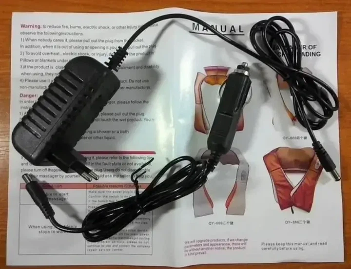 Универсальный массажер Massager of Neck Kneading, Электрический массажер для шеи, плеч, спины и поясницы - изображение 8
