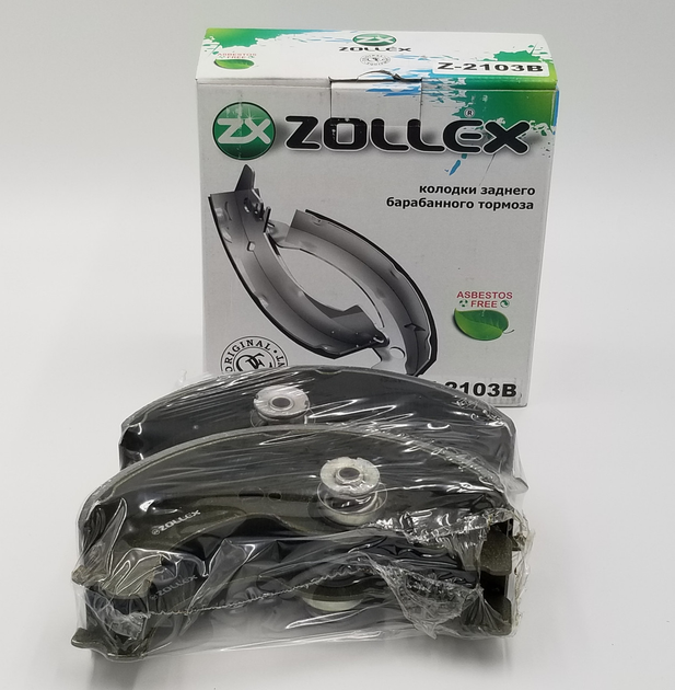 Колодки гальмівні задні Zollex ВАЗ 2103-07 - зображення 1