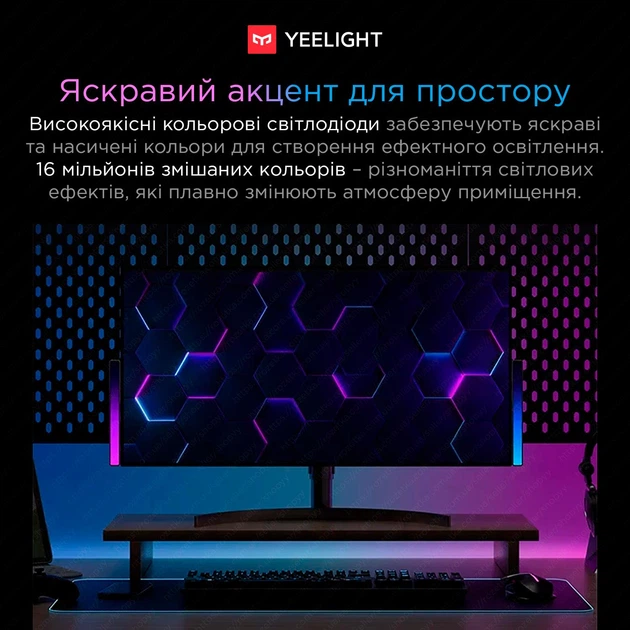 Розумний музичний світильник Yeelight RGB YL-Pansy Black (YLODJ-0025) - зображення 3