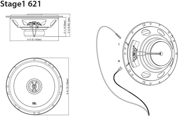 Автоакустика JBL STAGE1 621 (STAGE1621) - зображення 5