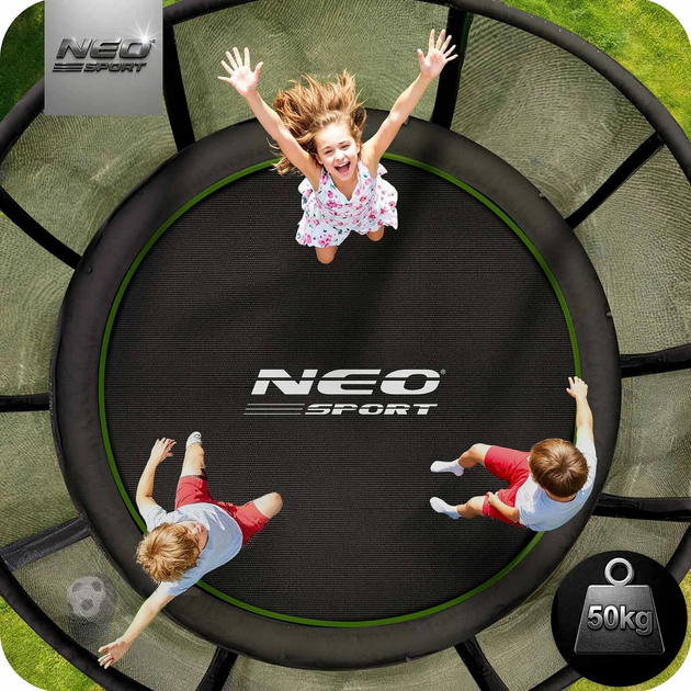 Садовий батут Neo Sport 183 см з внутрішньою сіткою та драбинкою (NS-06Z231) - зображення 5