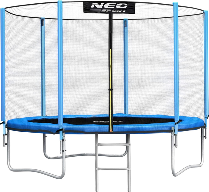 Trampolina ogrodowa Neo Sport 183 cm z siatką wewnętrzną i drabinką (NS-06Z181) - obraz 1