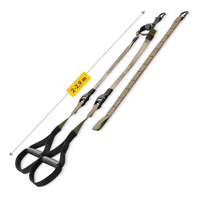 Петли для функционального тренинга 4FIZJO TRX Black/Khaki (P-5907739311023) - изображение 5