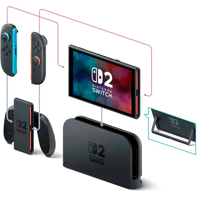 アート/エンタメ/ホビー SWITCH 35-2 Портативна ігрова консоль Nintendo Switch 2 Black (00045496885816