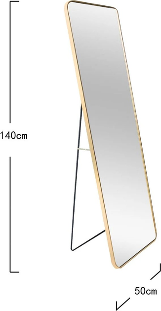 Lustro stojące Homla ELORA 140 x 50 cm Gold (5904183872032) - obraz 5