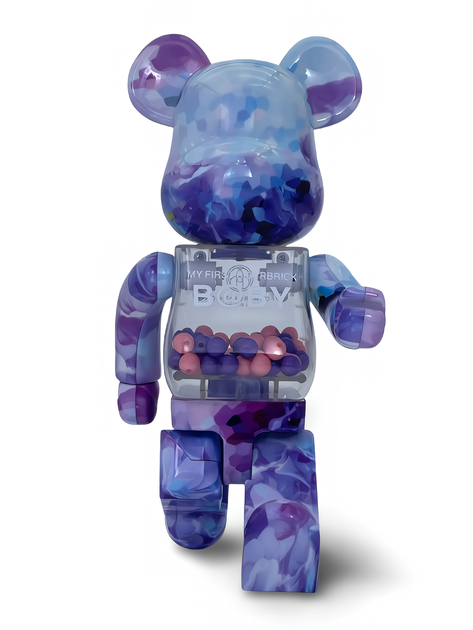 Статуетка Bearbrick x My First Baby x Macau 2023 400% 28 см Medicom Toy Мазки художника - зображення 11