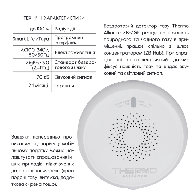 ZigBee Беспроводной датчик Газа ZB-ZGP – ROZETKA. Купить ZigBee ...