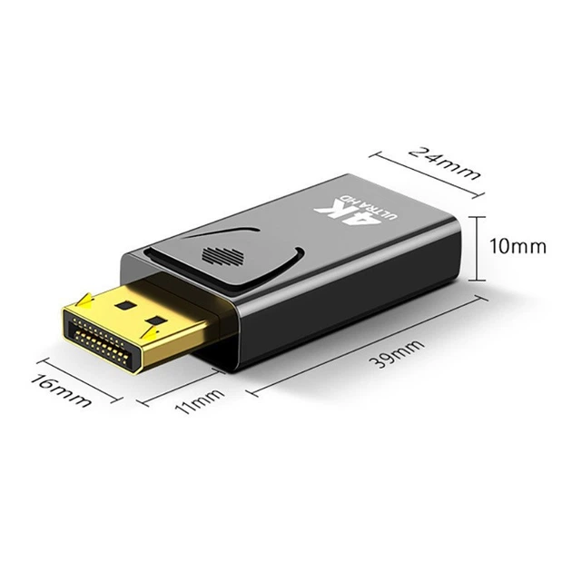 Адаптер переходник Display Port DP(папа) к HDMI(мама) 4K - изображение 2