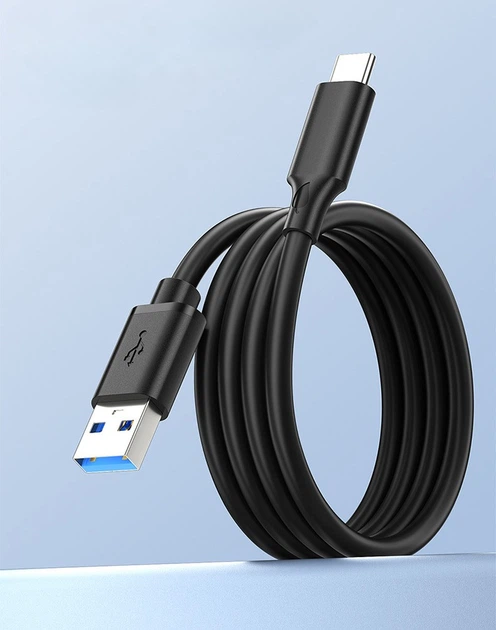 Кабель USB3.0 USB-A/Type-c 3A60W 5Gbps 2 метри - зображення 4