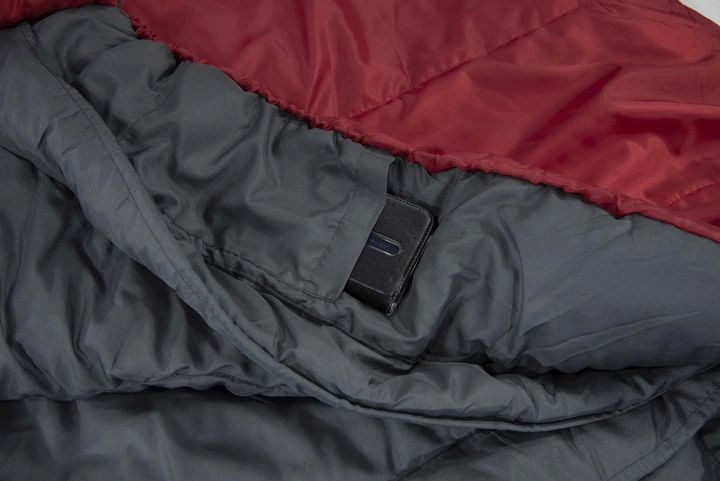 Спальний мішок High Peak TR 300/0°C Dark Red/Grey Left (23066) - зображення 4
