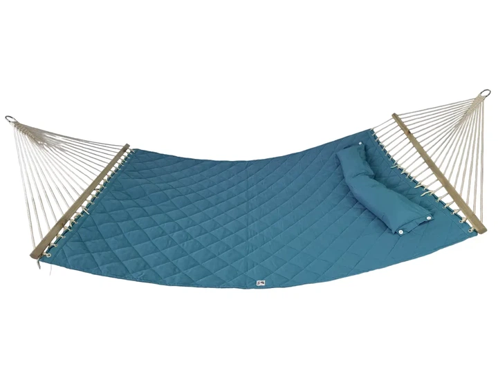 Гамак двомісний SOFT синій XXL 200x140 з планками WCG - зображення 2