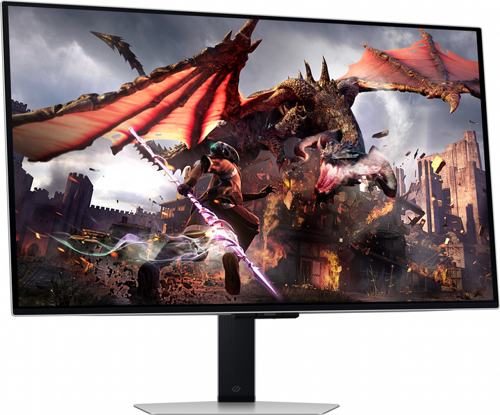 Monitor 32" Samsung Odyssey OLED G8 Silver (LS32DG802SUXDU) - obraz 2