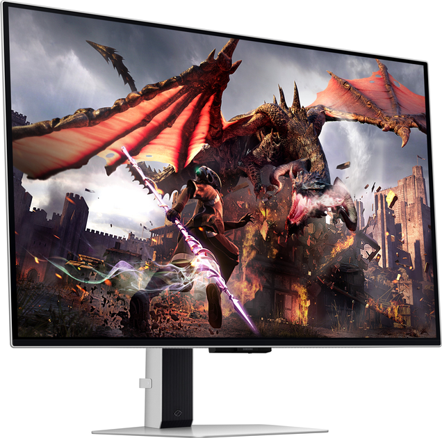 Monitor 32" Samsung Odyssey OLED G8 Silver (LS32DG802SUXDU) - obraz 4