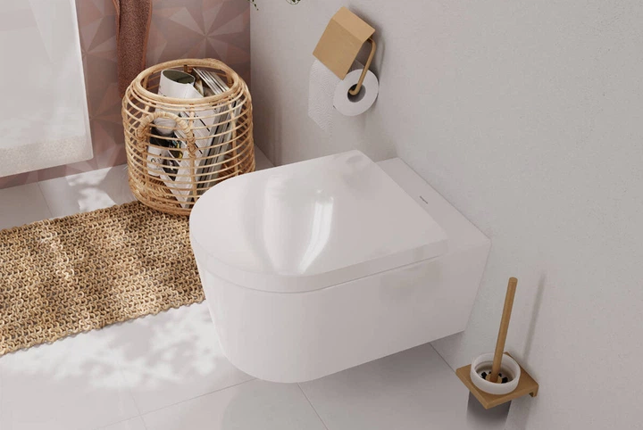 Унітаз підвісний EluPura S 540 мм AquaFall Flush 60193450 + сидіння soft close 60148450 - изображение 3
