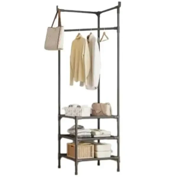 Угловая вешалка в прихожую с подставкой для обуви Corner coat rack - Фото 1 Угловая вешалка в прихожую с подставкой для обуви Corner coat rack - изображение 1