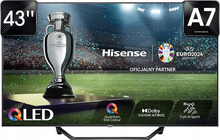 Телевізор Hisense 43" 43A7NQ (6942351403199) - зображення 1