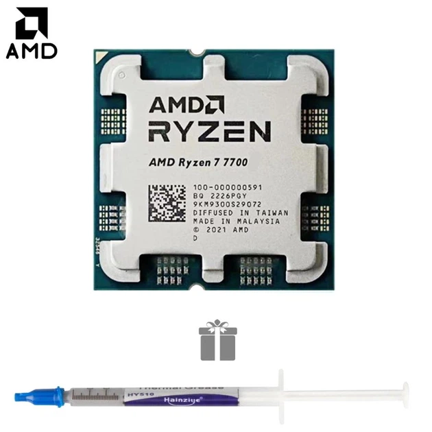 Процессор AMD Ryzen 7 7700 (3.8 - 5.3 GHz), 8 ЯДЕР, 32MБ КЕШ, AM5