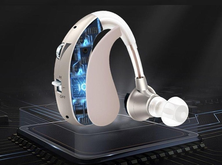 Аккумуляторный слуховой аппарат для усилиния звука USB/ цифровые наушники для слуха Tecnologia Audifono Gold - изображение 1