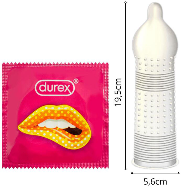 Prezerwatywy Durex PleasureMax prążkowane z wypustkami 12 szt (5038483234167) - obraz 4