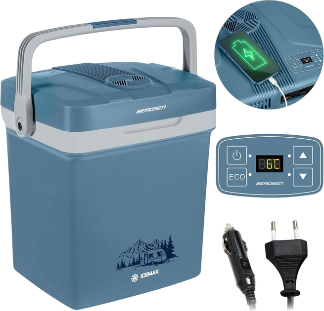 Lodówka turystyczna Berdsen Icemax 26 L 12/230V Blue (5903890628260) - obraz 2
