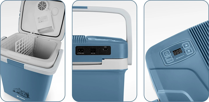 Холодильник туристичний Berdsen Icemax 26 л 12/230В Blue (5903890628260) - зображення 3
