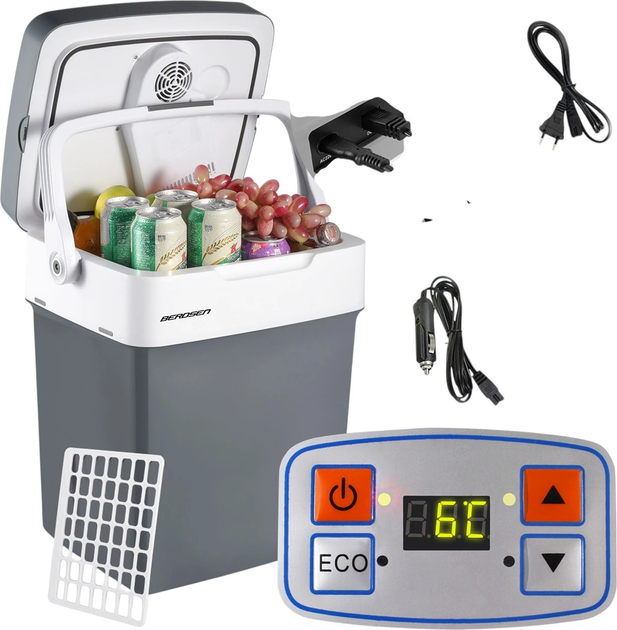Холодильник туристичний Berdsen Icemax 29 л 12/230В Grey (5908220470168) - зображення 8