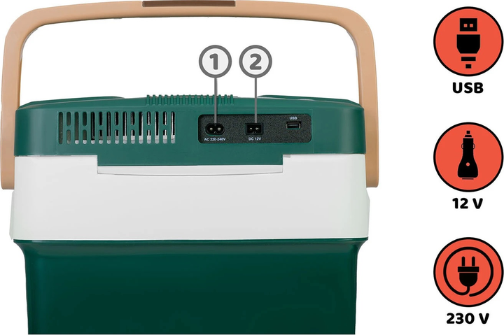 Lodówka turystyczna Berdsen Icemax 29 L 12/230V Green (5903890618193) - obraz 7