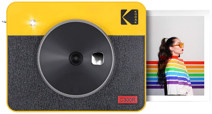 Камера моментального друку Kodak Mini Shot 3 Retro 4Pass 2-in-1 Digital Camera Yellow (KOCAMC300RY) - зображення 2