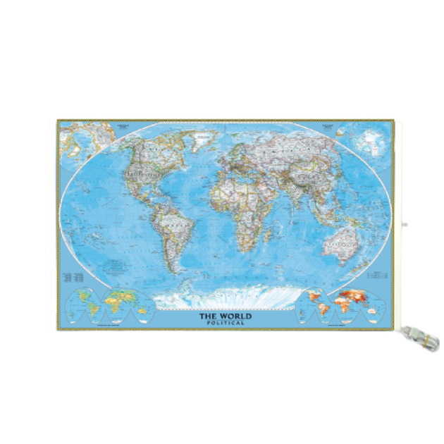 Картина-обогреватель "Карта мира" на пленке Monocrystal 105x60 см 300 Вт - изображение 2