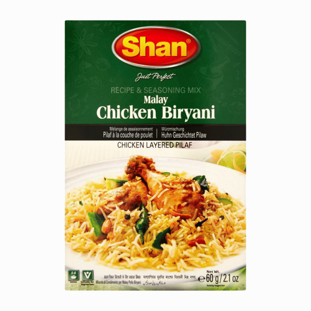 Смесь специй для риса (куриного бирьяни) Chicken Biryani Malay 60г Shan 788821034021 - Фото 1 Смесь специй для риса (куриного бирьяни) Chicken Biryani Malay 60г Shan 788821034021 - изображение 1