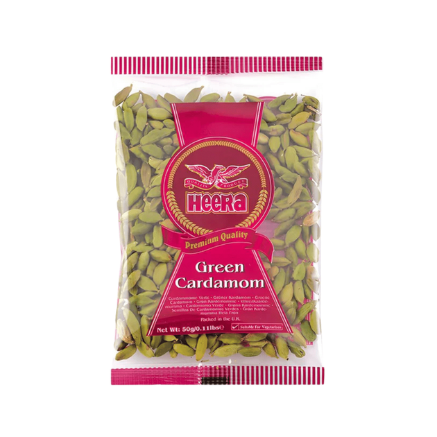 Зелений кардамон Cardamoms Green 50г Heera 5031416220725 - Фото 1 Зелений кардамон Cardamoms Green 50г Heera 5031416220725 - зображення 1
