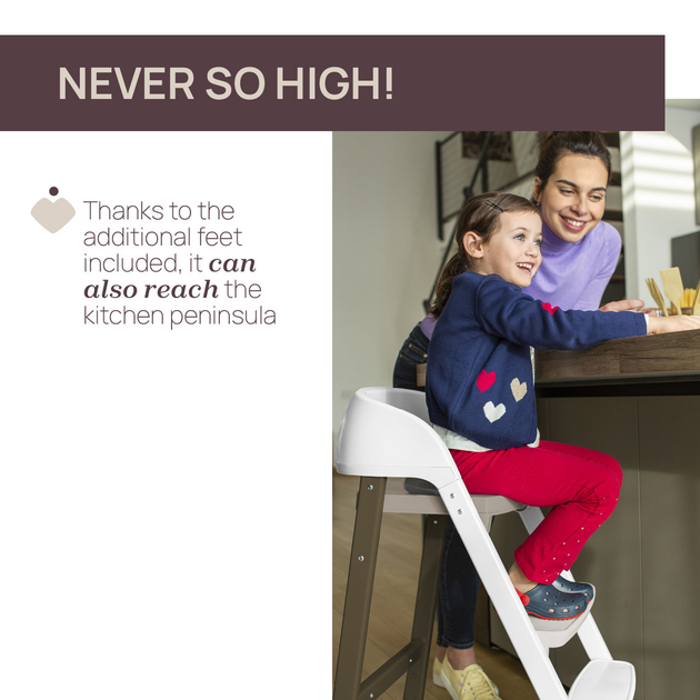 Крісло для годування Chicco Crescendo Up Pearl Copper Бежеве (8058664177066) - зображення 7