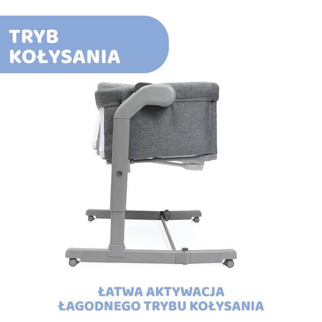 Łóżeczko dziecięce dostawne Chicco Next2Me Magic Evo Grey Mist (8058664167746) - obraz 5