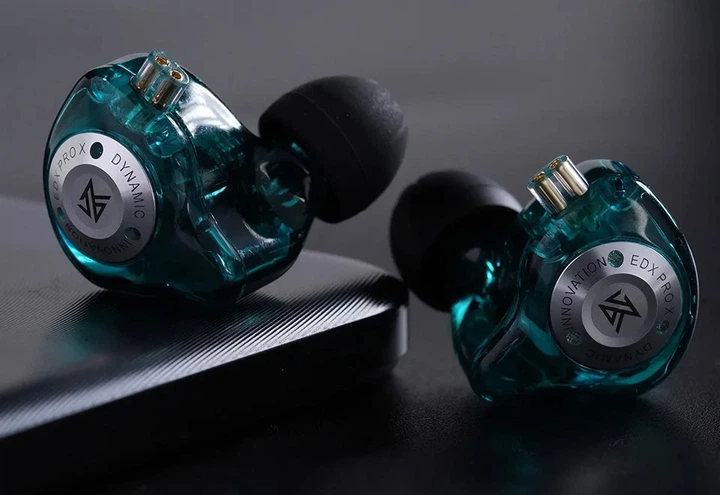 KZ EDX PRO X (Cyan, No Micro) – Динамічні Hi-Fi Навушники для Кришталевого Звуку - зображення 6
