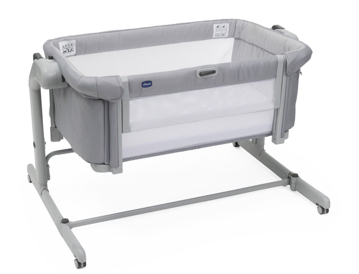 Łóżeczko dziecięce dostawne Chicco Next2Me Magic Evo Grey Mist (8058664167746) - obraz 1