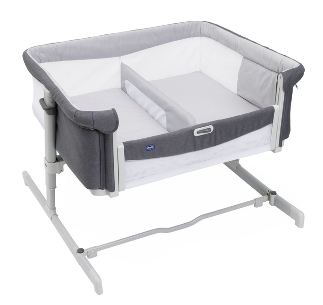 Дитяче ліжечко для близнят Chicco Next2Me Twins Magnet Gray (8058664173280) - зображення 2