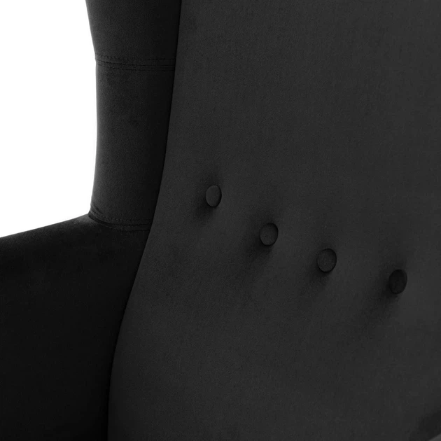 Fotel tapicerowany Homla FOSSBY 86 x 85 x 108 cm Black (5904183844848) - obraz 4